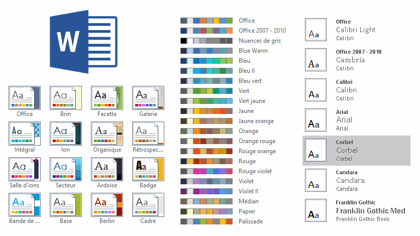 Maîtrisez les thèmes dans Word