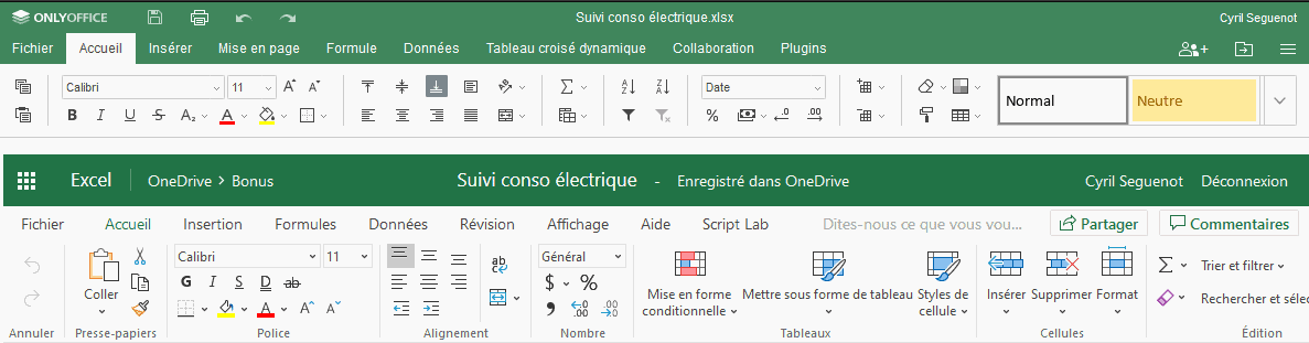 OnlyOffice Ruban