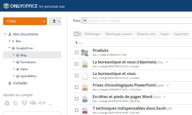 OnlyOffice gestion documents cloud