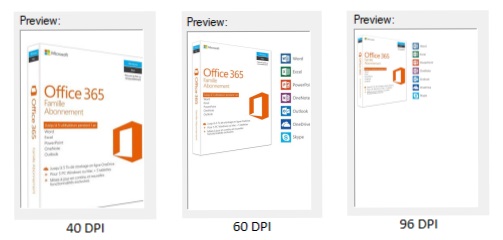 Résolution DPI
