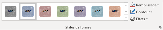 styles de formes de Word